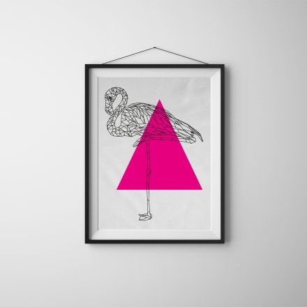 AN Famille - Affiche Flamingo